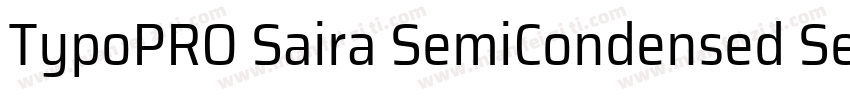 TypoPRO Saira SemiCondensed SemiCon字体转换